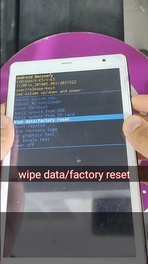 VIKUSHA V-E5 Hard Reset - Unlock Password - Pattern | فورمات تاب ڤيكوشا وحذف قفل الشاشة