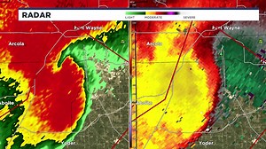 Radar showing over 100 mph winds on the south side of Fort Wayne, IN. SEEK SHELTER NOW! This is a serious situation. #inwx | Indiana Weather Online