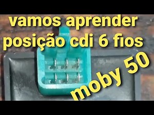 Pinout, functions and wire colors of the MOBY 50 TRAXX CDI.
