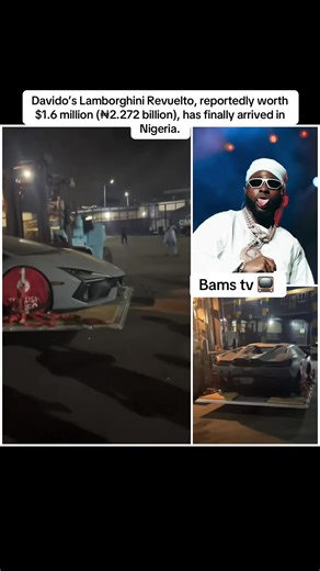 Davido’s Lamborghini Revuelto, reportedly worth $1.6 million (₦2.272 billion), has finally arrived in Nigeria.#davido #lambo #nigeria #revuelto