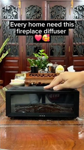 Smart 3D Electric Fireplace with Realistic Flame & Water Vapor Effect | Multicolor LED