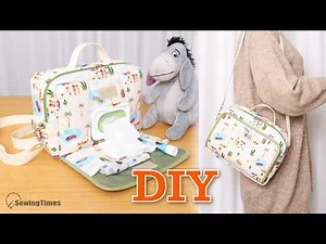 The Ultimate DIY Wipes-Ready Diaper Bag Tutorial 💕Crossbody Diaper Bag