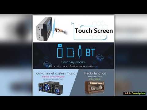 7 Inch Car Stereo 2 Din HD Touchscreen Car Radio Receivers with Backup Camera Mirror Link Bluetooth