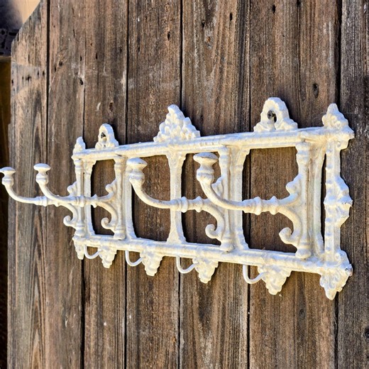 4 Colors Cast Iron Folding Coat Hook Rack: Rustic Vintage Entryway Organizer - Etsy