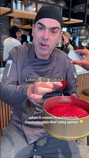 PERSIAN SAFFRON - THE BEST SAFFRON IN THE WORLD served at @PATOGLONDON