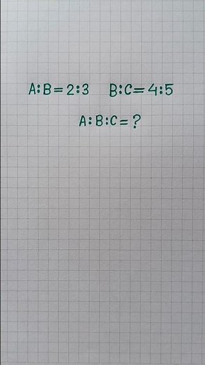 Can you find A:B:C in 10 seconds? #ratio #mathematics #mathstricks #mathisfun