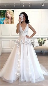 Taylor Swift inspired Wedding Dresses #shorts #taylorswift #weddingdress
