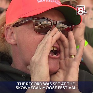 The record was set with 1,054 making a moose call. Guinness World Records just certified it! Congratulations!! https://bit.ly/2SAjAXJ | WMTW-TV