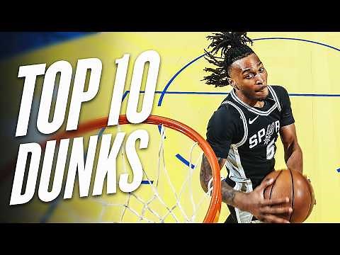 Stephon Castle's Top 10 Dunks Of The 2024-25 NBA Season!