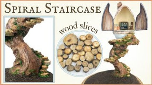 Creating a detailed miniature spiral staircase design