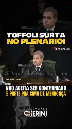 Mendonça manteve o equilíbrio, Toffoli perdeu a calma. Um diálogo que expôs o racha e a arrogância dentro do Supremo. Ficou claro: é o bem contra o mal. | Giovani Cherini