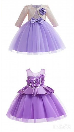 Purple Princess Dress for Girls 💜✨ Cute Party Outfit