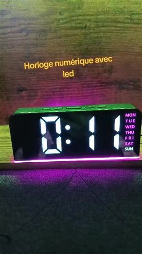 Horloge numérique Led #tiktokshop