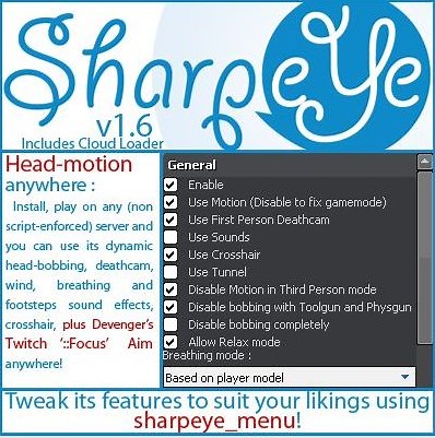 SharpeYe v1.6 Official addon - Garrys Mod for Half-Life 2