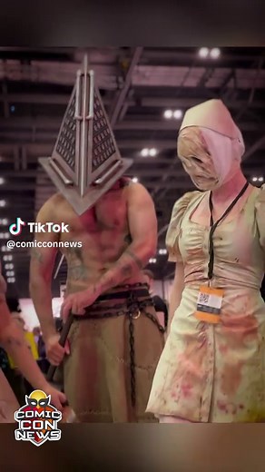 Pyramid Head and Nurse cosplay from Silent Hill 2 (Konami), filmed at MCM London Comic Con 2025 by Comic Con News. These iconic monsters return in the upcoming horror film Return to Silent Hill, a movie based on Silent Hill 2, Music Akira Yamaoka, capturing the psychological horror, guilt, and disturbing atmosphere fans love. Return to Silent Hill is scheduled for theatrical release on January 23, 2026, bringing the legendary fog-filled town back to the big screen with visuals and creatures insp