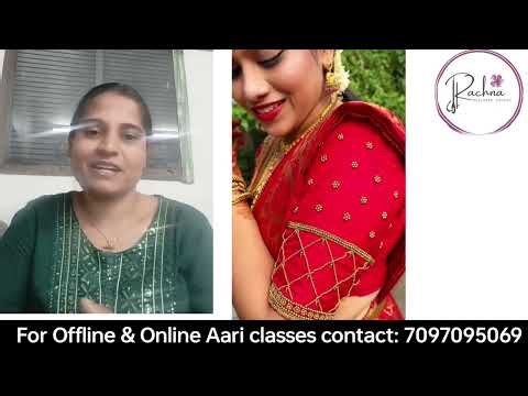 Online Aari Basic course student works and feedback about 3 month Google Meet classes