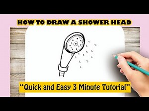 How to Draw A Shower Head
