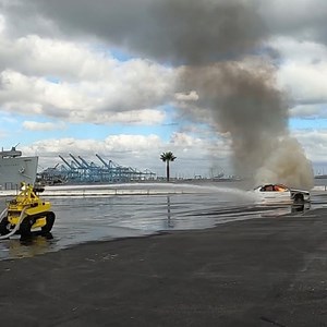 The Textron Thermite™ firefighting robot in action! | MESFire