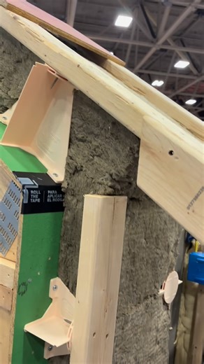 InSoFast Continuous Insulation on Instagram: "In case you missed us at @thebuildshow over the weekend, we explain our Batt Brackets display in some more details here. By removing the R23 batt insulation from the 2x6 cavities on the interior, that performs around R14.5, you can add it to the exterior with our Batt Brackets that don’t have any thermal break, and those same batts will perform at almost double, near R28🤯 Learn more about the Batt Brackets, and release dates on our website! #xbracke