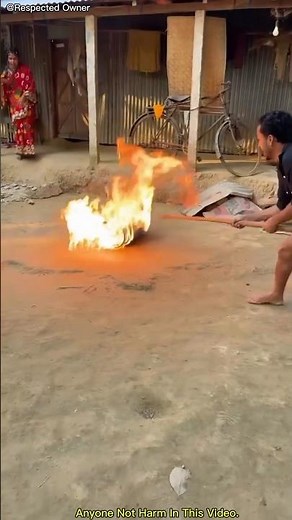 How to put out a gas cylinder fire #shortvideo