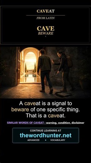 Caveat | The Word You'll Hear in Every Legal Drama · C1 Advanced