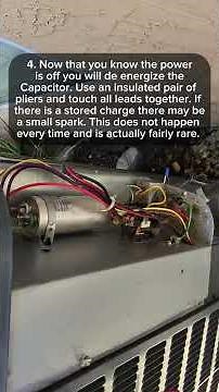 HOW TO REPLACE A CAPACITOR ON AN AC UNIT #hvac #hvacrepair #ac