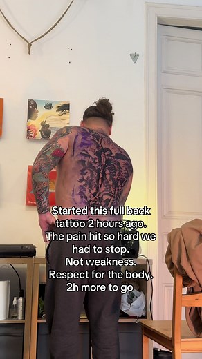 Exploring Full Back Tattoos: Pain and Perseverance