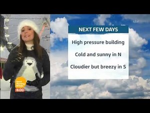 Laura Tobin GMB Weather In Birmingham Ice Rinc 2016 11 23