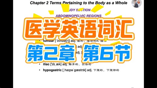 医英核心词汇讲解 | Chapter 2-6