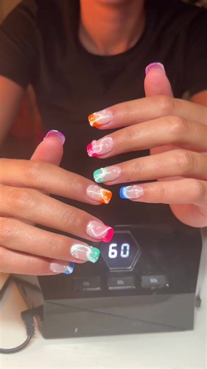 Neon Builder Gel Nail Roulette: Surprise Nail Art Game