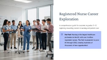 Registered Nurse Career Exploration - Ethics & Privacy Lesson Grades 4-12 PPT...