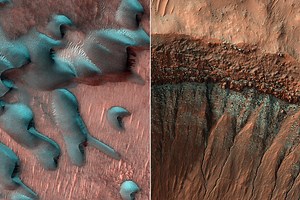 NASA Shows How Winter Transforms the Surface of Mars Into a Colorful Wonderland