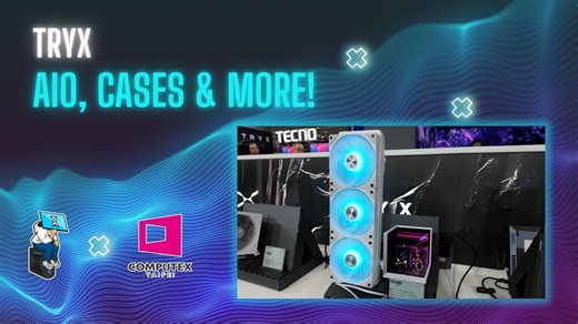 TRYX at Computex 2025: New AIO, air cooler, cases & more