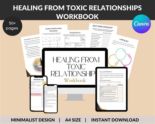 Toxic Relationship Recovery Worksheets: Healing Journal (digital Download) - Etsy