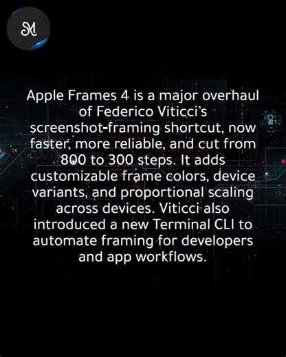 Apple Frames shortcut revamped with new Terminal CLI