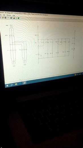EKTS 6.(Rangkaian Kontrol 2 Motor Induksi 3 Phase Berurutan Otomatis) #ekts #elektronika #electrician #electricalengineering