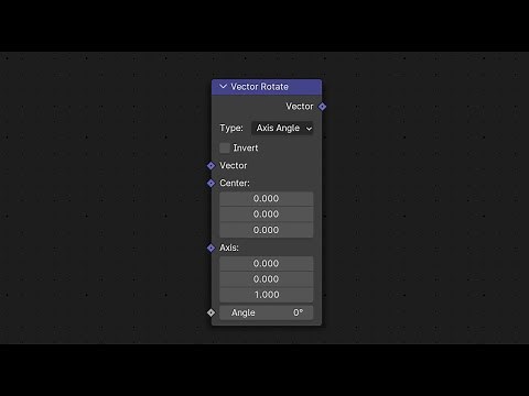 Using the vector rotate node to rotate an object