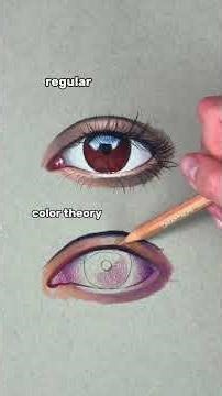 How to draw an eye using color theory #howtodraw #drawingtutorial #coloredpencil#coloring