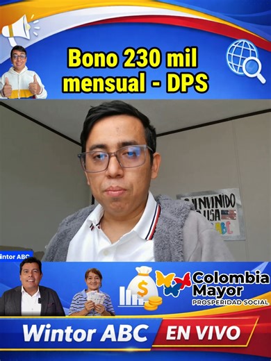 Atención: Bono Pensional, Director de Prosperidad Social habla sobre los subsidios y ayudas | colombia Mayor 230 mil - #wintorabc #colombiamayor #rentaciudadana #devoluciondeliva #prosperidadsocial