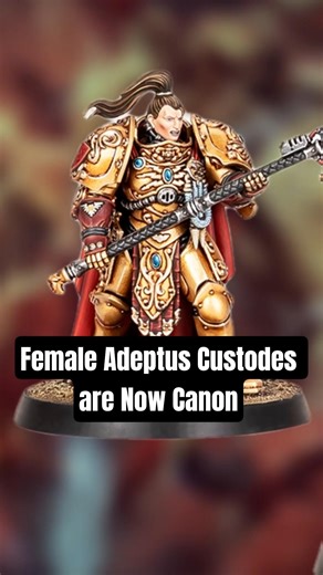 Female Adeptus Custodes are Now Canon #warhammer40k