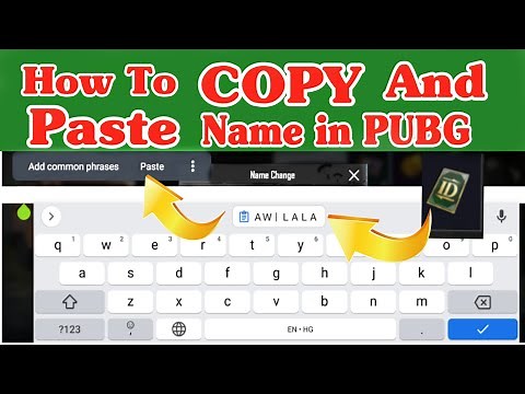 How To Copy And Paste Name in PUBG Mobile | Stylish Name in PUBG | PUBG Tips And Tricks Vidoe