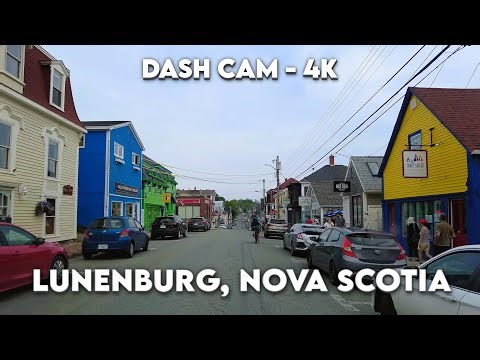 🚗 Explore Picturesque Lunenburg, Nova Scotia in Stunning 4K! Experience Maritime Beauty 🌊
