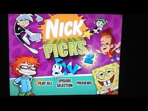 Nick Picks 2 dvd menu