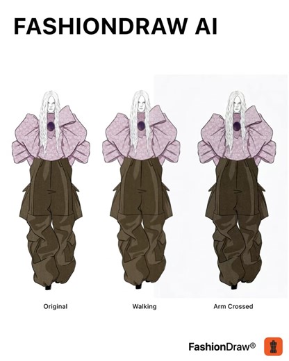 FashionDraw on Instagram: "FashionDraw AI turns your static sketches into dynamic fashion visions. ✨ Download now via our bio link! #FashionDrawApp｜#Fashionary #FashionDrawAI"