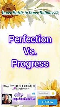 Perfection Vs Progress🌱