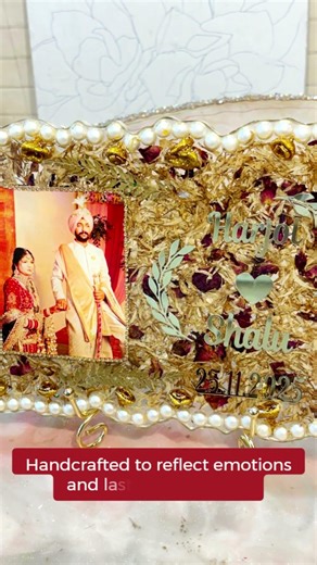 Wedding Varmala Preservation in Resin | Custom Keepsake Frame by Arty Crafty Studio 💍✨