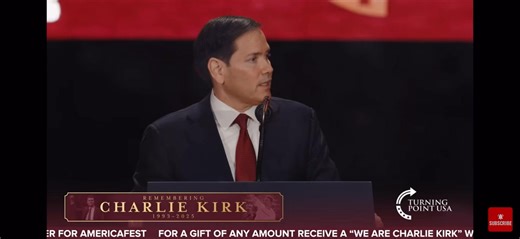 I couldn’t stay in my seat when I heard this at the Charlie Kirk memorial. Our Secretary of State, Marco Rubio, shared the Gospel like I’ve never heard any politician do. Even so, come Lord Jesus! | Chris Henry
