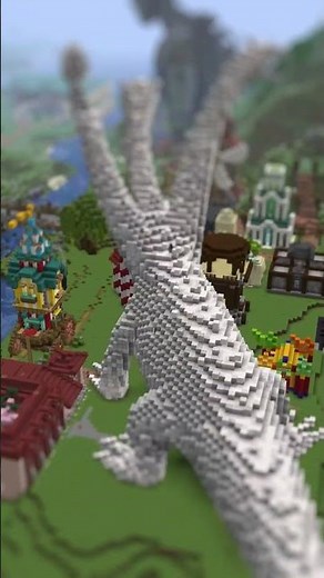 I Built a Giant Dragon in Minecraft!