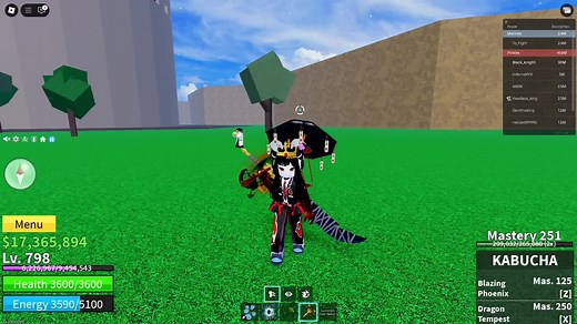 Ultimate Dark Blade Combo in Blox Fruits Gameplay