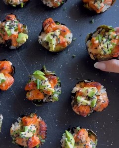 Genius Kitchen • Food | Hacks | Recipes | Spicy Salmon Rice Muffins🤤 Eat or pass 😋?? . By 🎥@hungry.happens . Follow :@foodie_jessica Follow :@foodie_jessica . DM for credit /... | Instagram